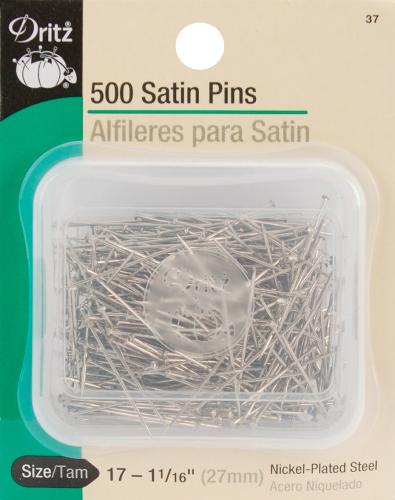 Dritz Satin Pin 11/16″ 500/Pkg Wildbird Fabric