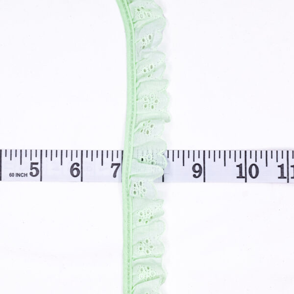 Bright Mint Ruffle Lace - Image 2