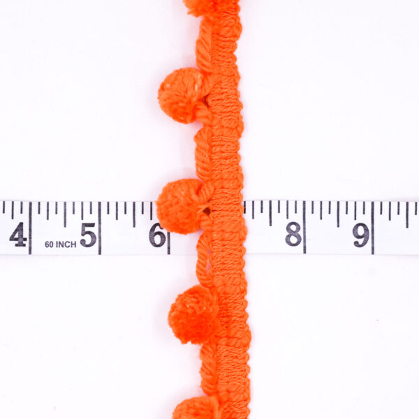 Bright Orange Puffball Lace - Image 2