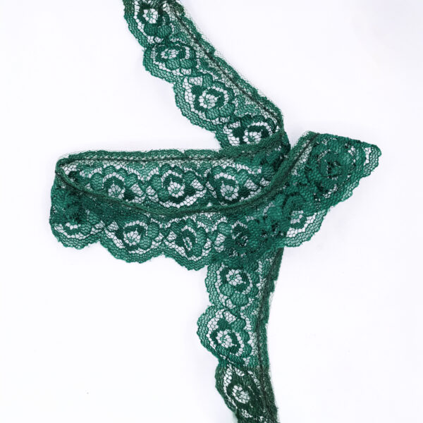 Bright Green Ruffle Lace