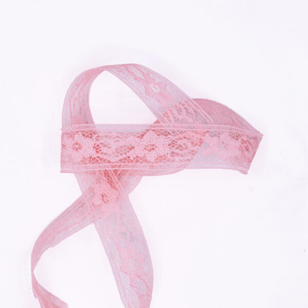 Candy Pink Trim Lace