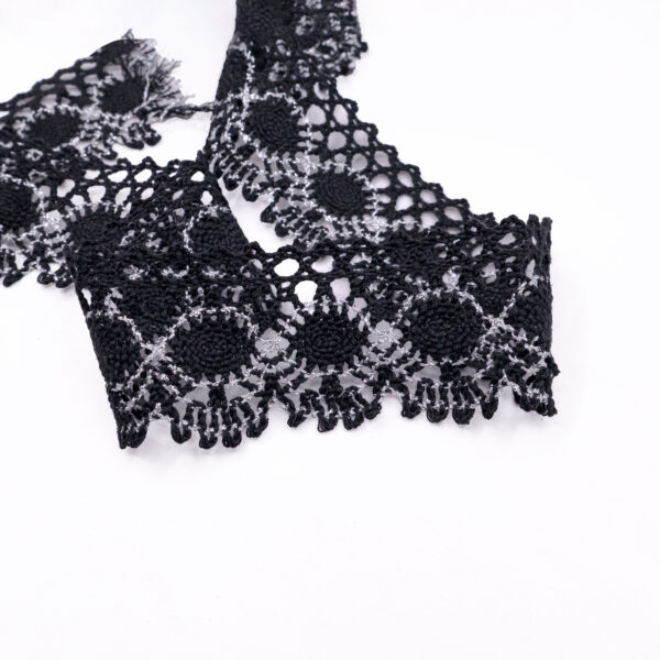 Black Embroidered Lace