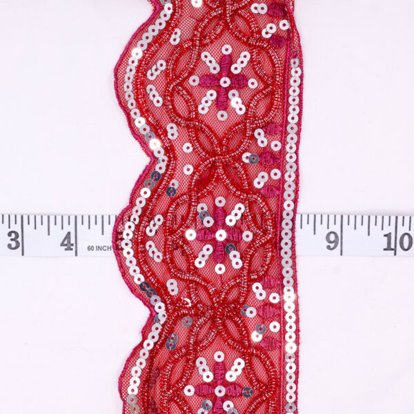 Red Sequin Lace - Image 2