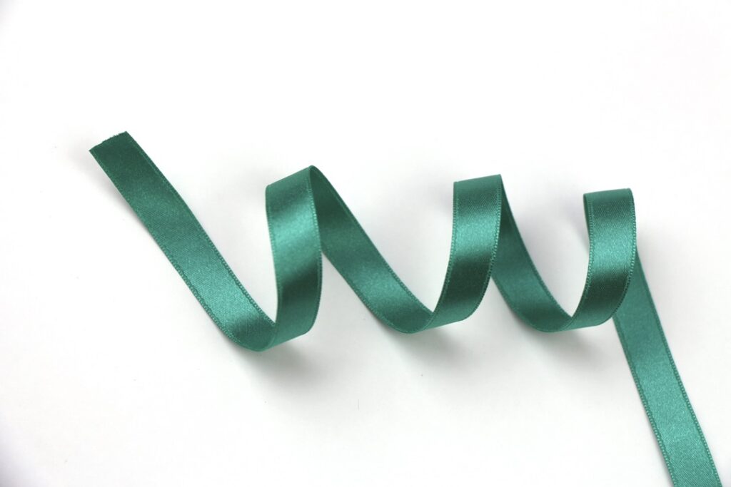 Light Emerald Satin Ribbon 3/8″ | Wildbird Fabric