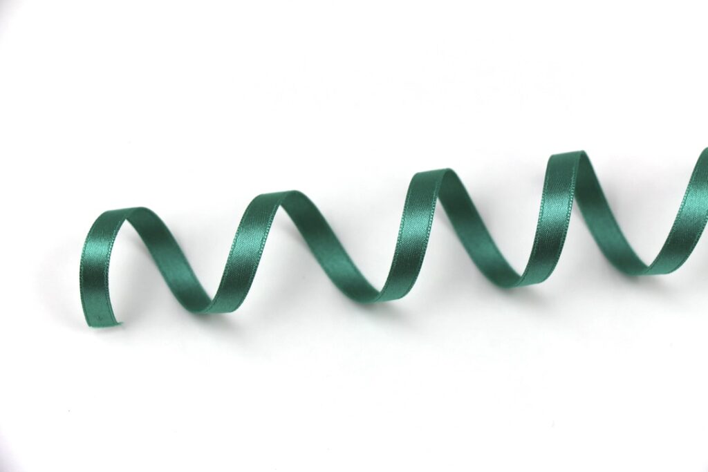 Light Emerald Satin Ribbon 1/4″ | Wildbird Fabric