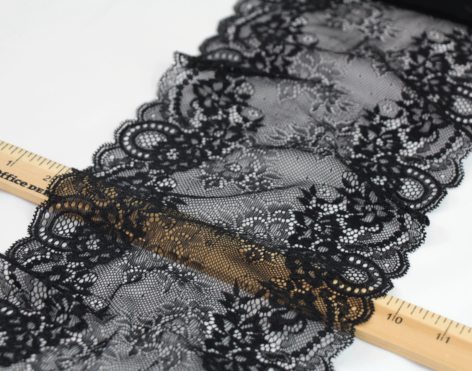 Black Oval Lace Wildbird Fabric