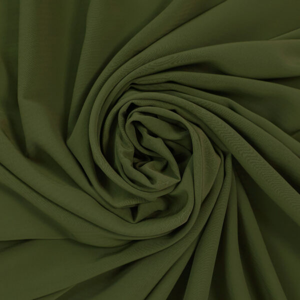 Deep Olive Mens Crepe Fabric - Image 3