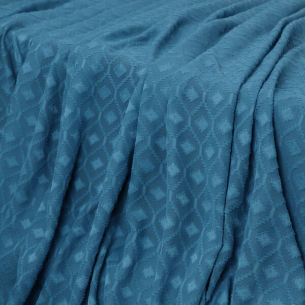 Diamond Zig-Zag Texture - Dusty Mineral Blue - Image 4