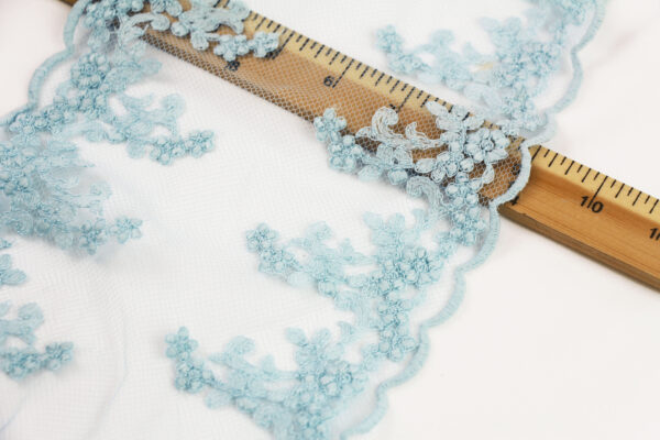 Dusty Baby Blue Tulle Lace - Image 3