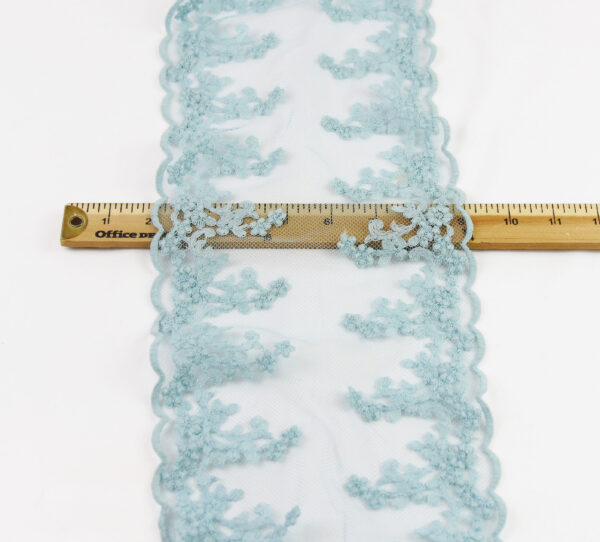 Dusty Baby Blue Tulle Lace