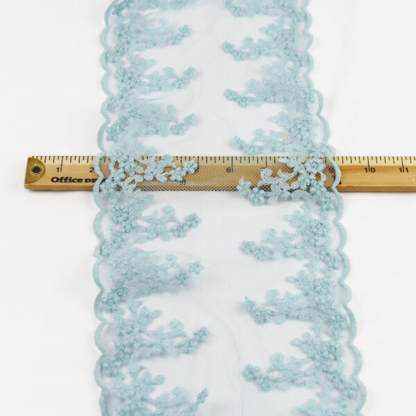 Dusty Baby Blue Tulle Lace