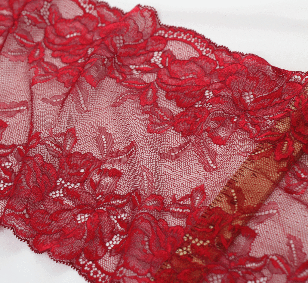 Maroon Lace | Wildbird Fabric