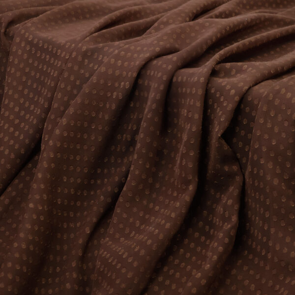 Satiny Dot Texture - Saddle Brown - Image 4