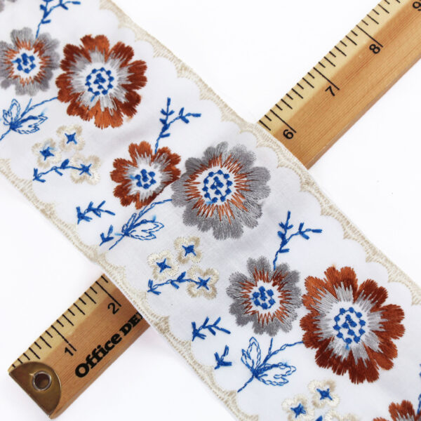 Vintage Embroidered Lace - Image 2