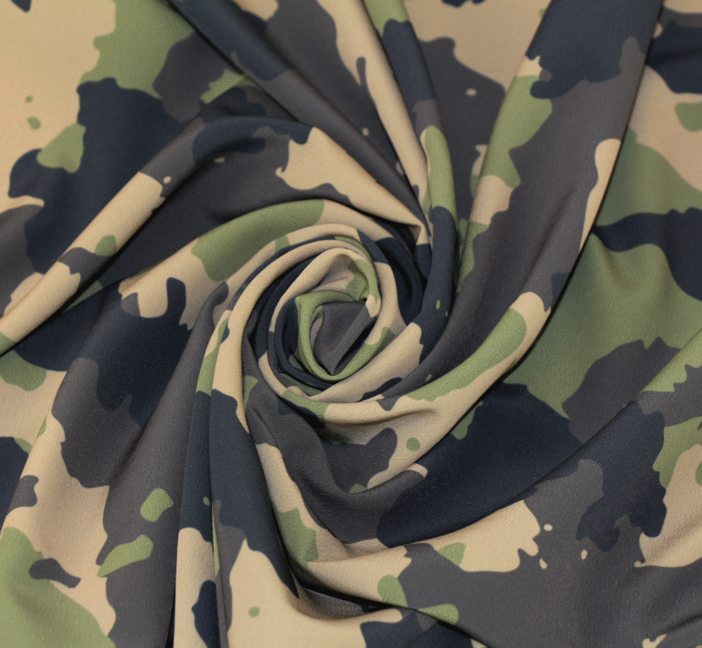 Camouflage – Army Crepe Fabric | wildbirdfabric