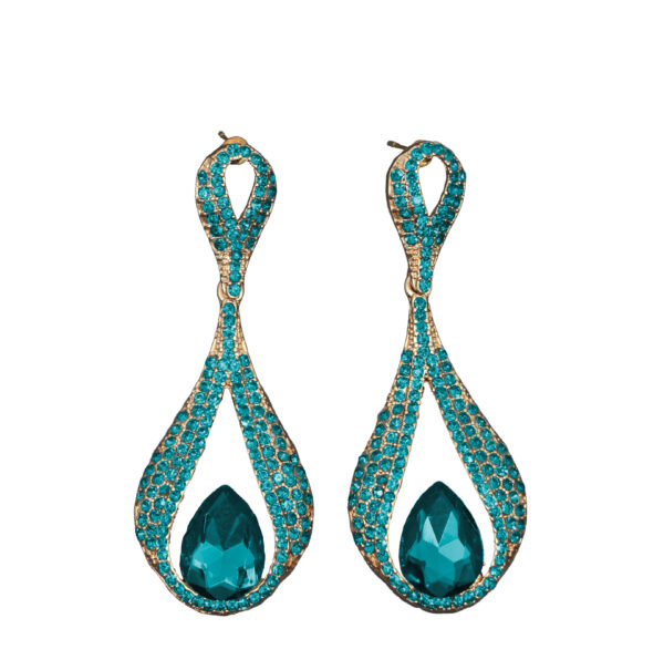 Teal Teardrop Earrings