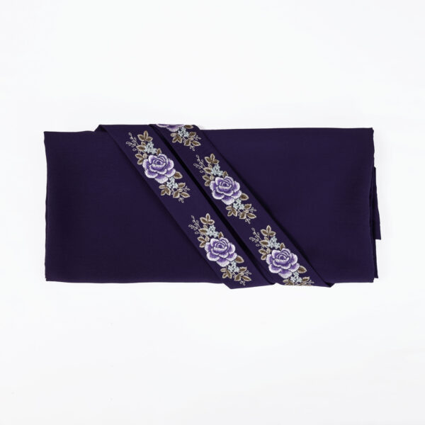 Eggplant Embroidery - Rose 13 - Image 3