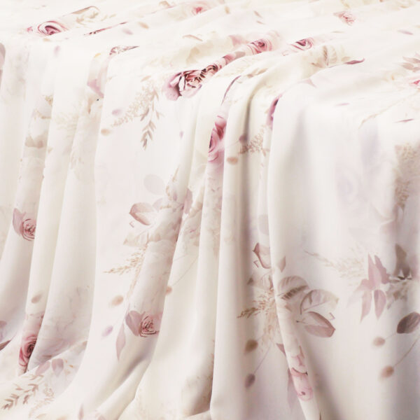 Clustered Romantic Roses - Cream - Image 4