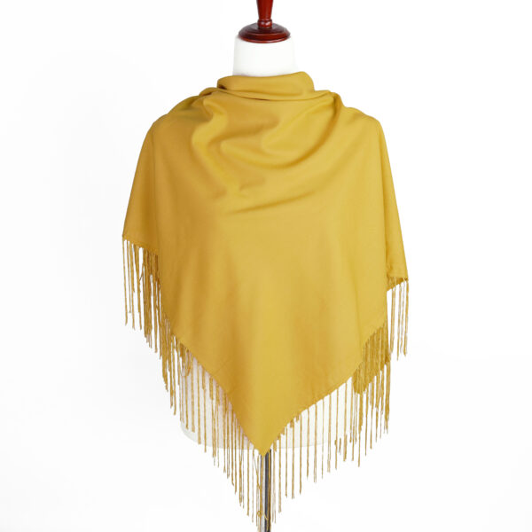 Shimmer Fringe Shawl - Dandelion