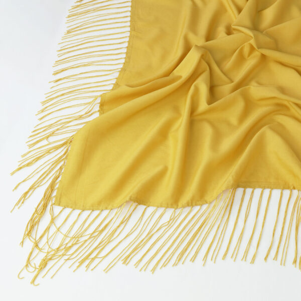 Shimmer Fringe Shawl - Dandelion - Image 2
