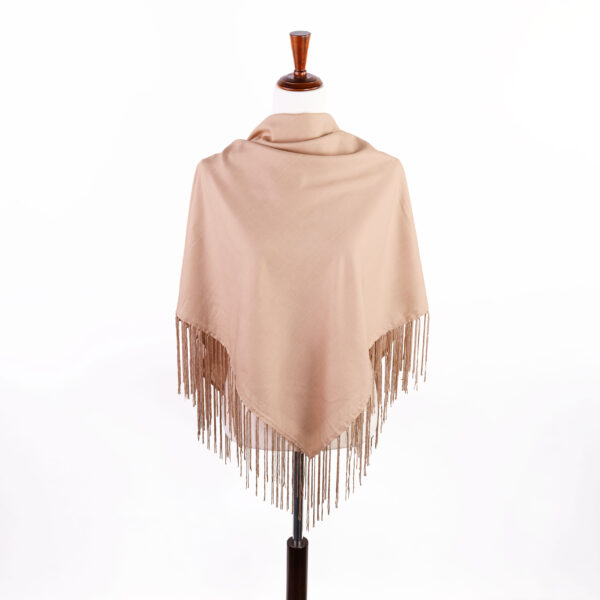 Shimmer Fringe Shawl - Mauve Morning - Image 2