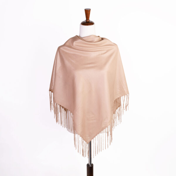 Shimmer Fringe Shawl - Mauve Morning