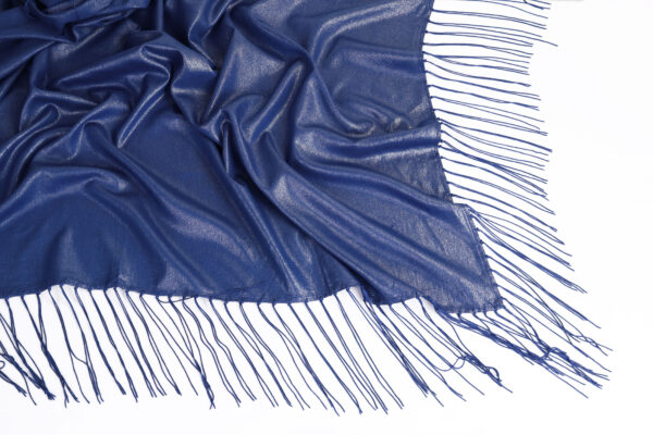 Shimmer Fringe Shawl - Midnight - Image 2