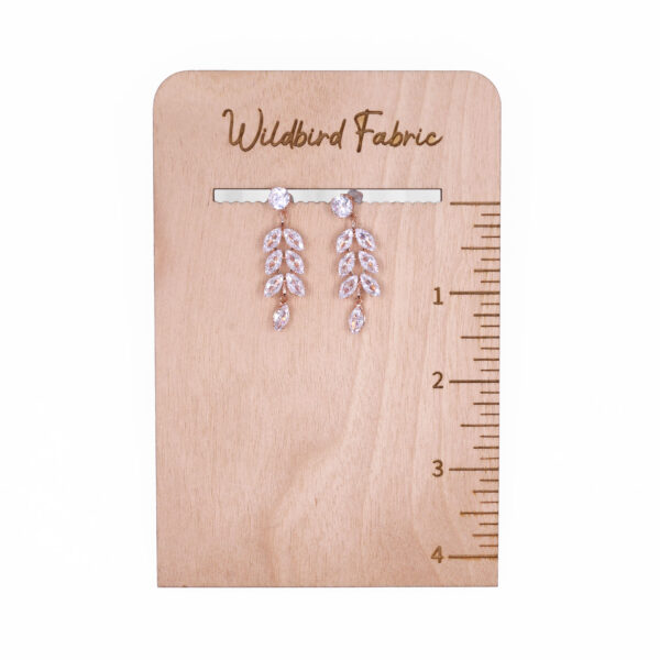 Rose Gold Jeweled Falling Leaves