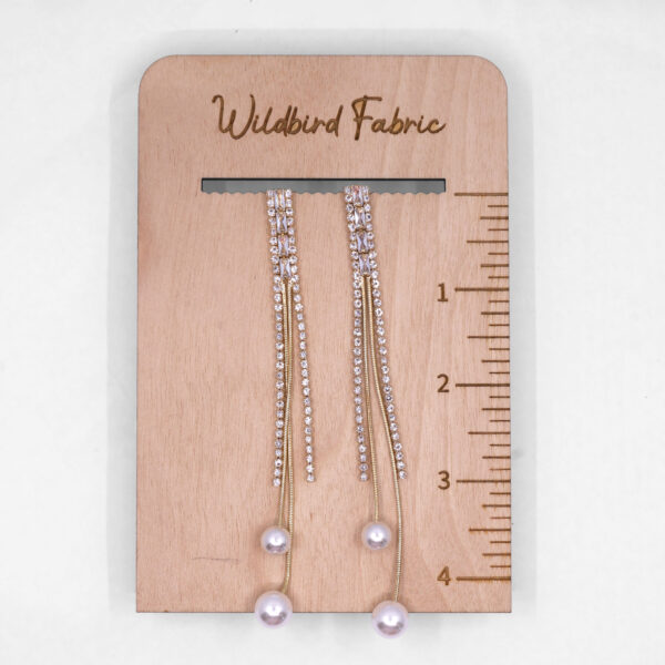 Gold Dangled Pearl Earrings