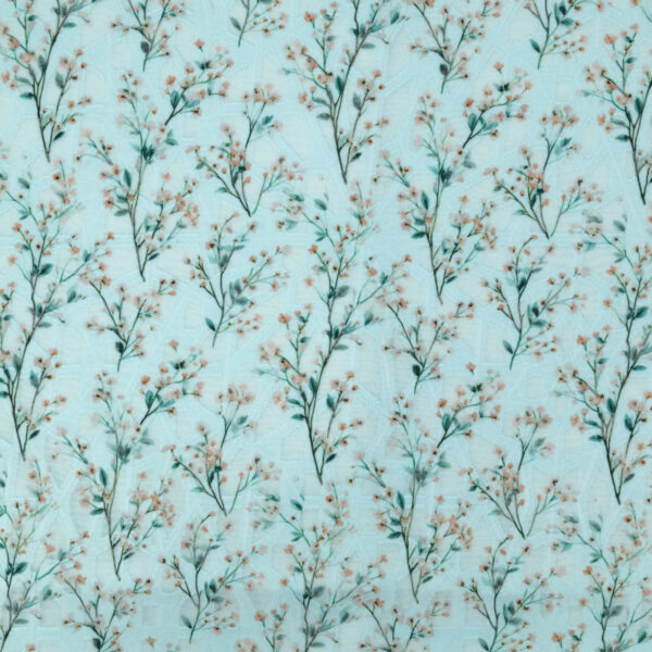 Cherry Sprig - Cruise Blue Abstract Texture