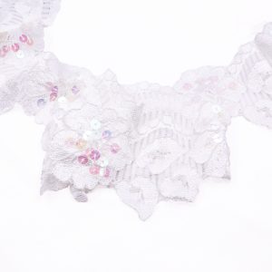 White Jasmine Sequin Lace