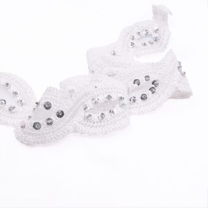 White Cris-Cross Lace