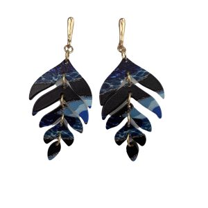 Blue Fern Earrings