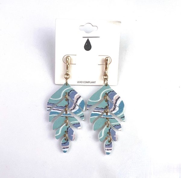 Aqua Fern Earrings