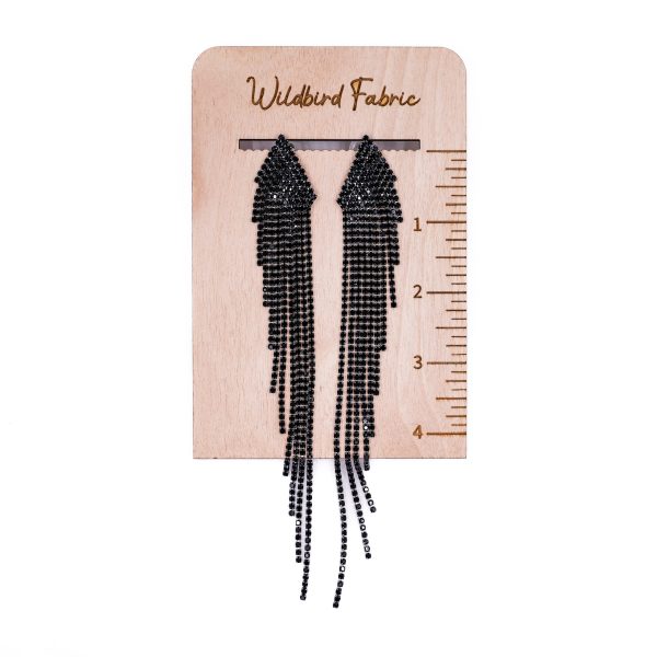 Black Flare Earrings