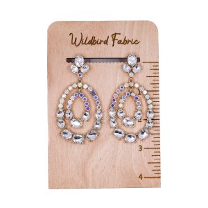 Gold Tiered Halo Earrings