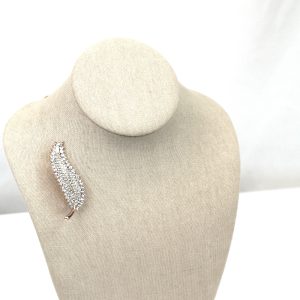 Rose Gold Feather Brooch