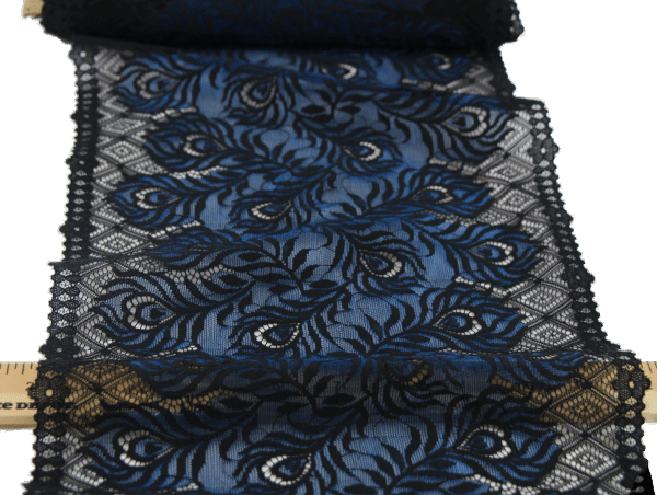 Blue Peacock Feather Lace - Image 3