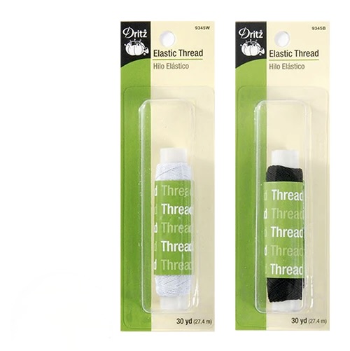 Dritz Elastic Thread 30yd - Black & White