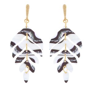 Zebra Fern Earrings
