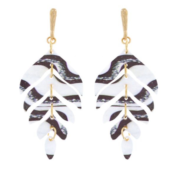 Zebra Fern Earrings