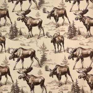 Golden Moose Print