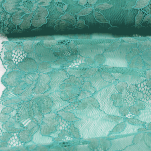 Green Turquoise Floral Lace