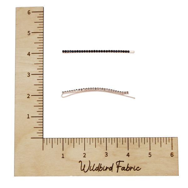 Rhinestone Clips - Rose Gold & Dark Navy - Image 2