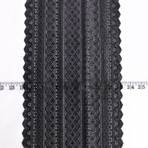 Shiny Black Island Lace