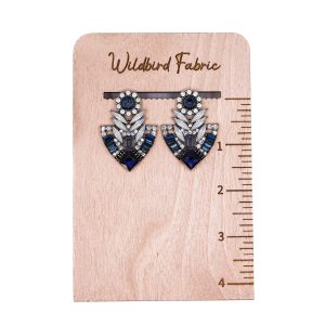 Blue Geo Aztec Studs