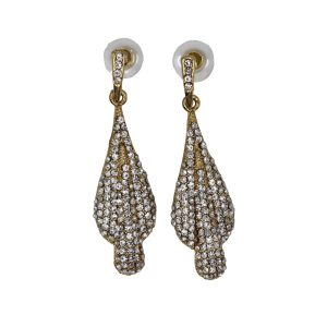Gold Double Teardrop Earrings