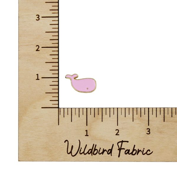 Pink Whale Pin