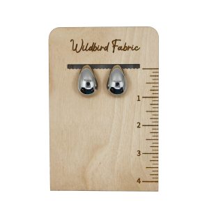 Silver Scoop Studs