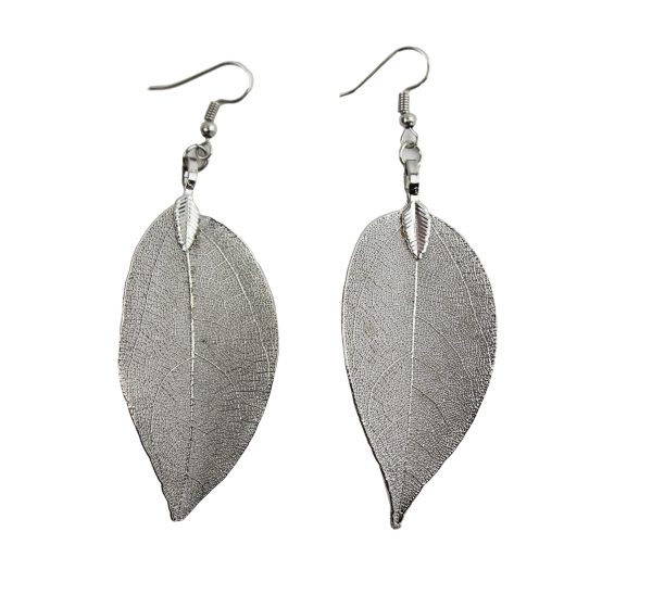 Silver Ashleaf Earrings